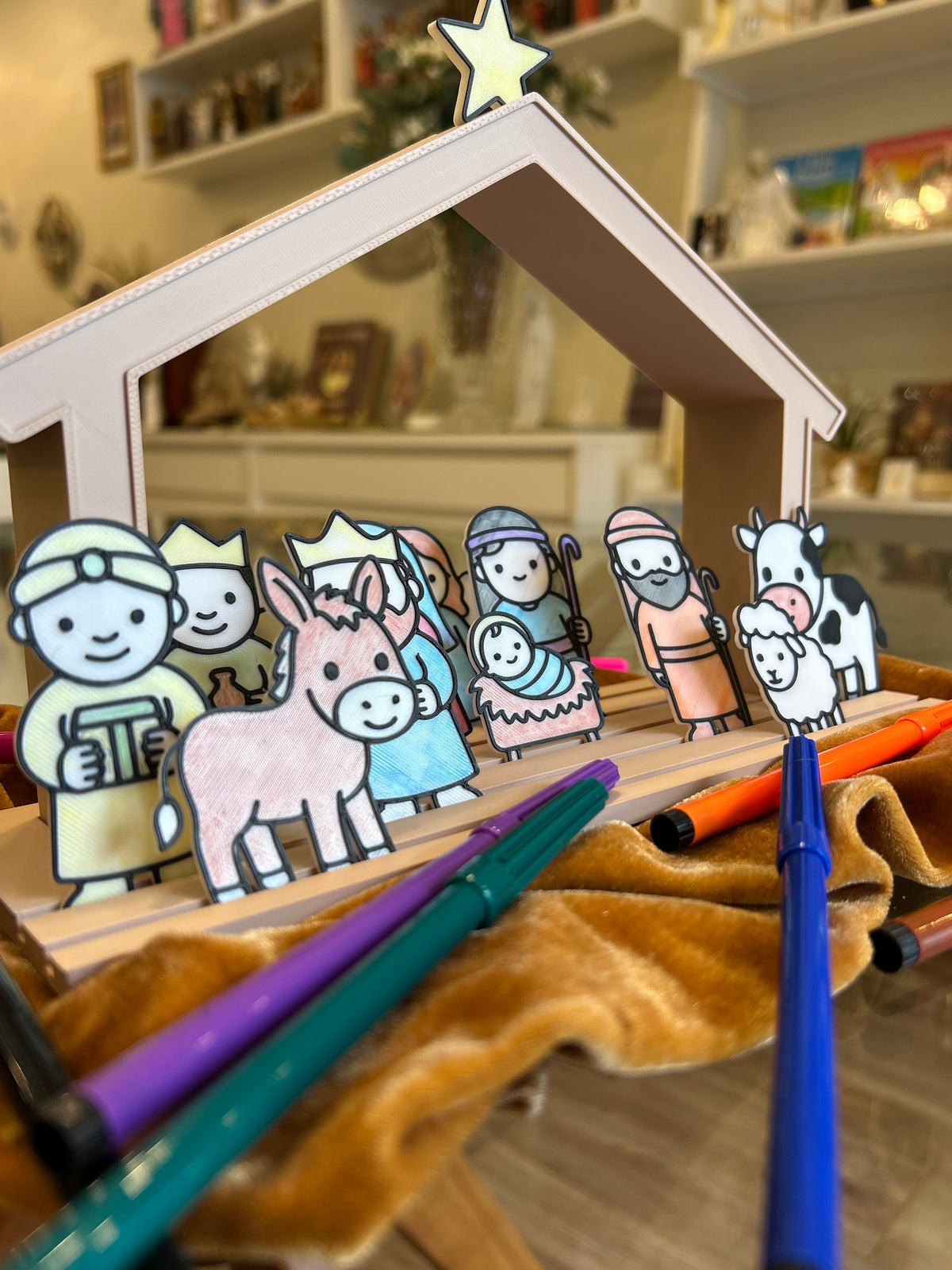 Presépio Infantil para Colorir – Feito em Impressão 3D