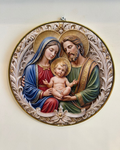 Quadro Sagrada Família Relevo em Resina