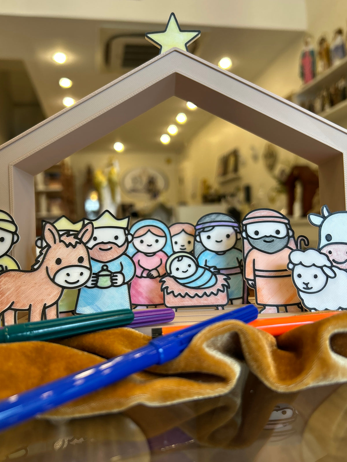Presépio Infantil para Colorir – Feito em Impressão 3D