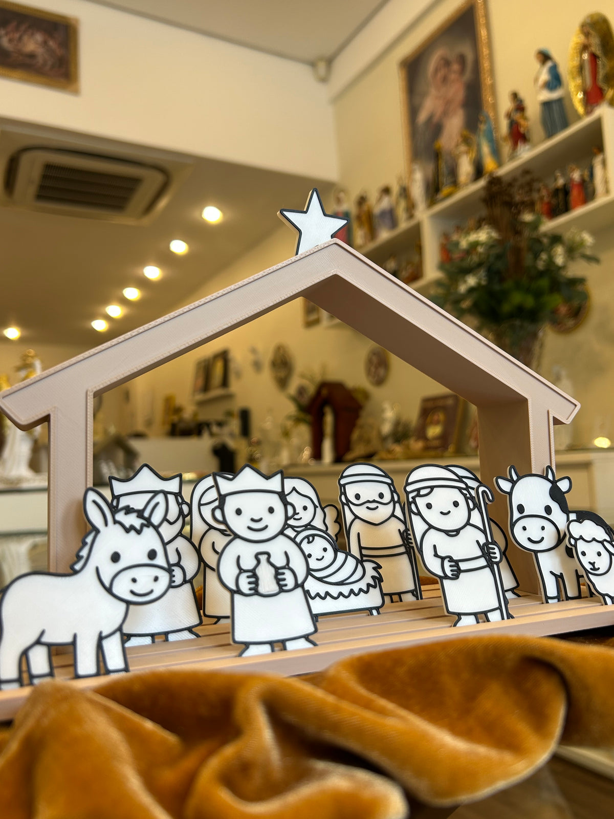 Presépio Infantil para Colorir – Feito em Impressão 3D