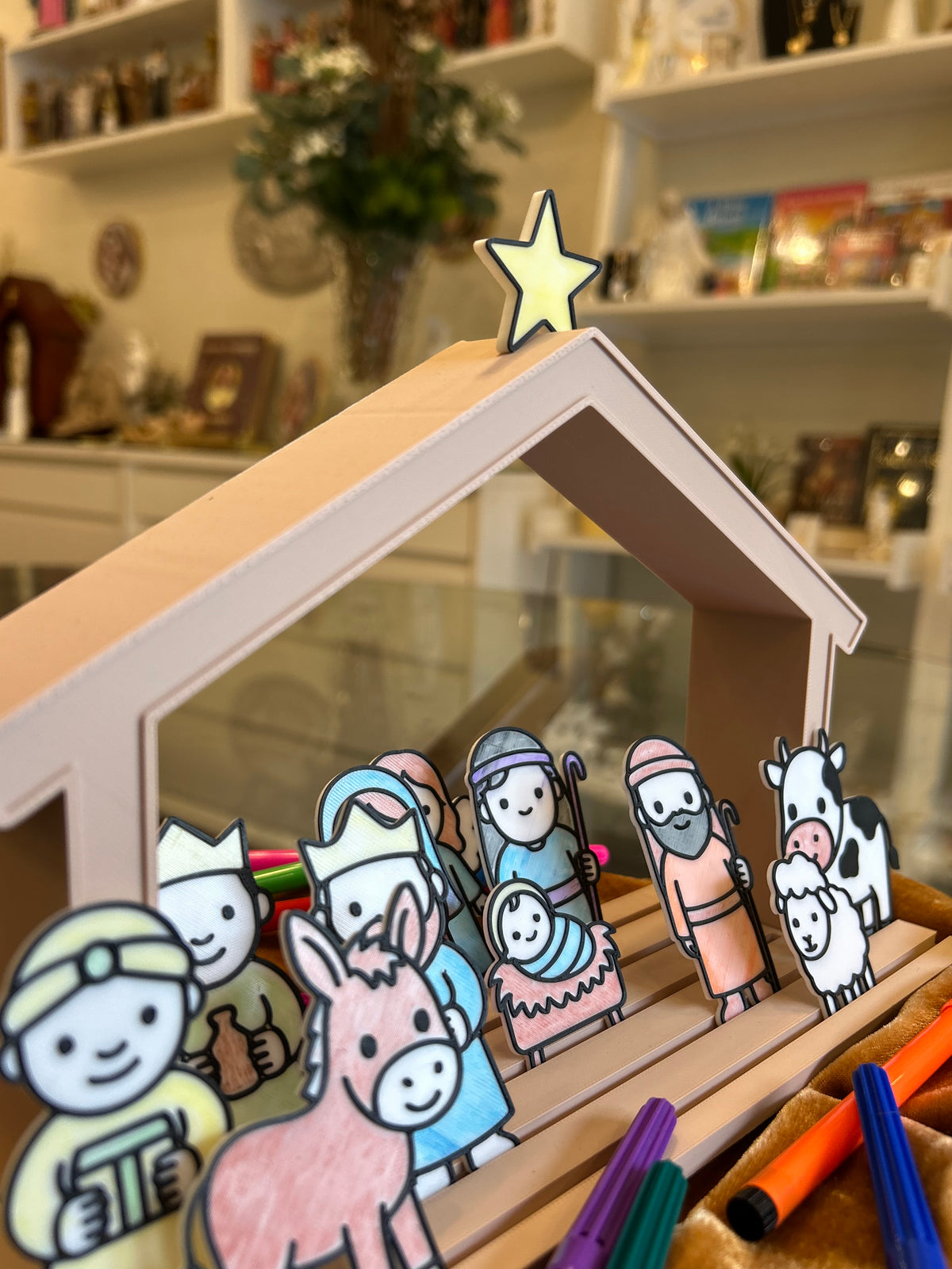 Presépio Infantil para Colorir – Feito em Impressão 3D