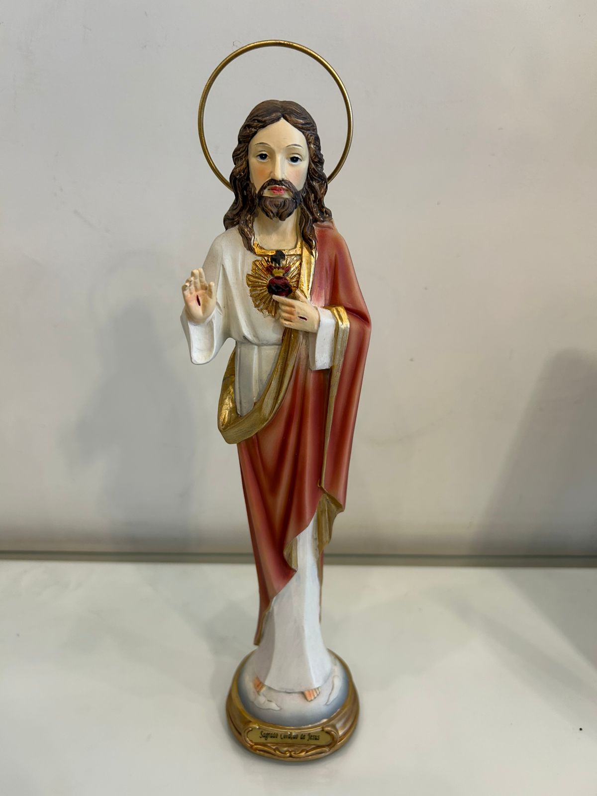 Sagrado Coração de Jesus - imagem completa em resina