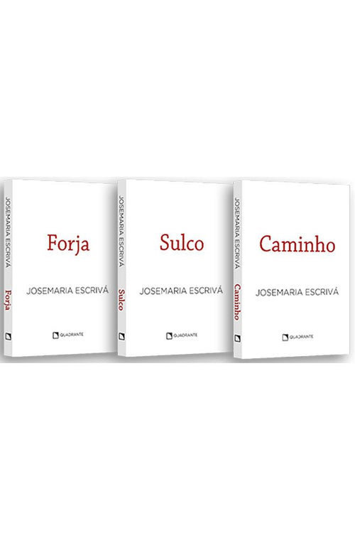Coleção Clássicos São Josemaria: Edição Pocket Brochura — 3 volumes — Capa branca
